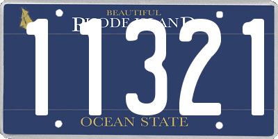 RI license plate 11321