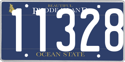 RI license plate 11328