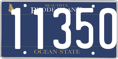 RI license plate 11350