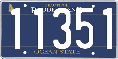 RI license plate 11351