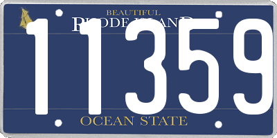 RI license plate 11359