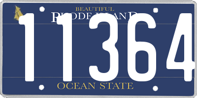 RI license plate 11364