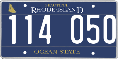 RI license plate 114050