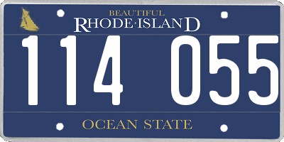 RI license plate 114055
