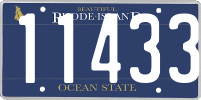 RI license plate 11433