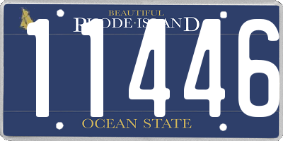 RI license plate 11446