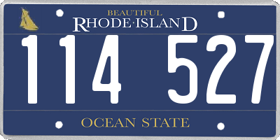 RI license plate 114527
