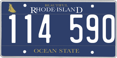 RI license plate 114590