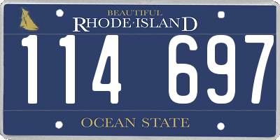 RI license plate 114697