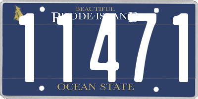 RI license plate 11471