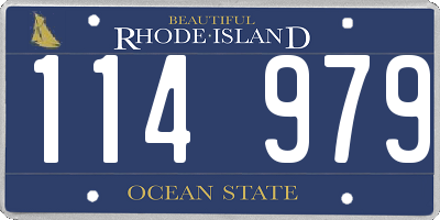 RI license plate 114979