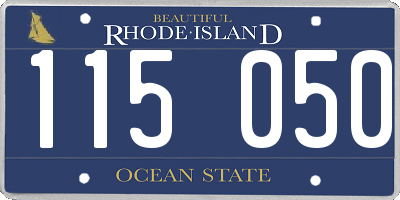 RI license plate 115050