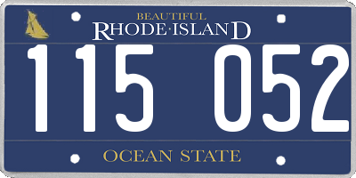 RI license plate 115052