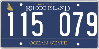 RI license plate 115079