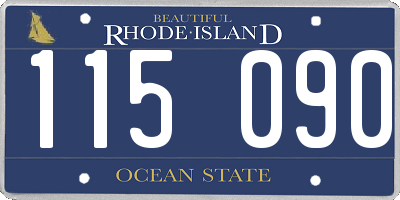 RI license plate 115090