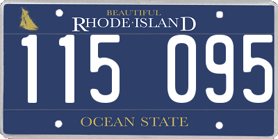 RI license plate 115095