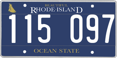 RI license plate 115097