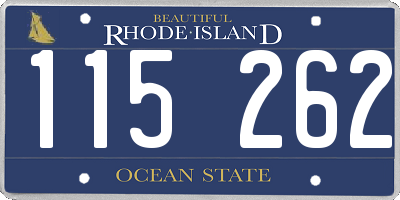 RI license plate 115262