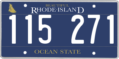 RI license plate 115271