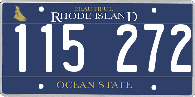 RI license plate 115272