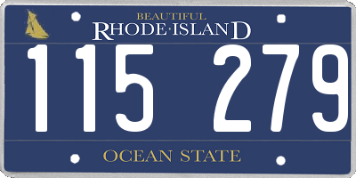 RI license plate 115279