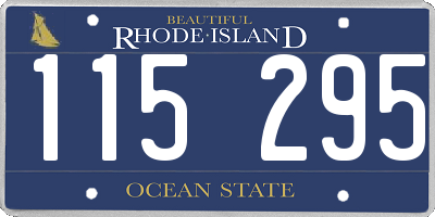 RI license plate 115295