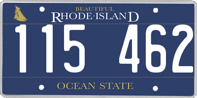 RI license plate 115462