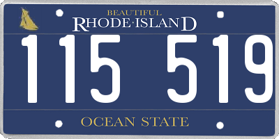 RI license plate 115519