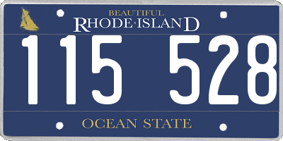 RI license plate 115528