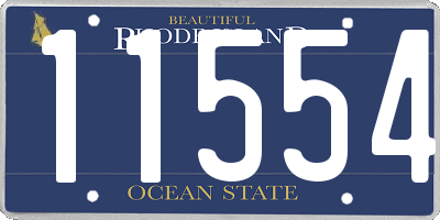 RI license plate 11554