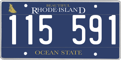 RI license plate 115591
