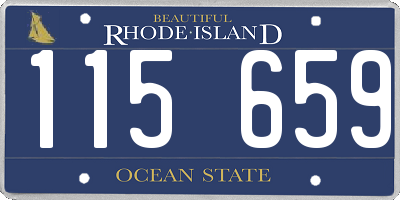 RI license plate 115659