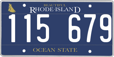 RI license plate 115679