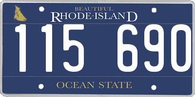 RI license plate 115690