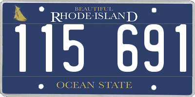 RI license plate 115691