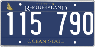 RI license plate 115790