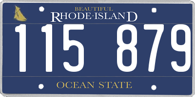 RI license plate 115879