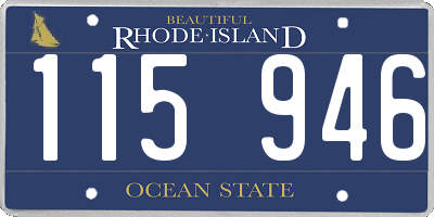RI license plate 115946