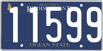 RI license plate 11599