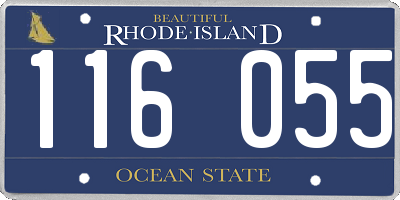 RI license plate 116055
