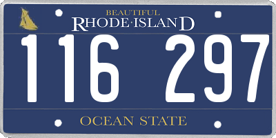 RI license plate 116297