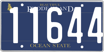 RI license plate 11644