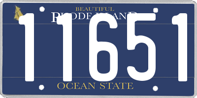 RI license plate 11651