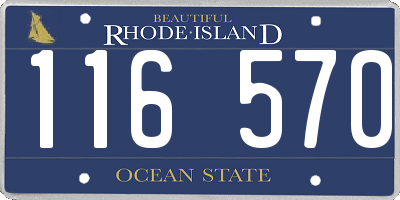 RI license plate 116570