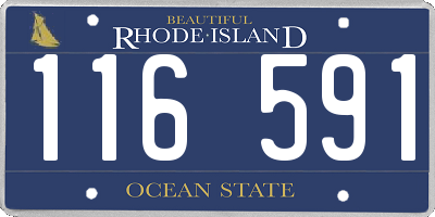 RI license plate 116591