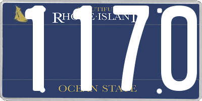 RI license plate 1170