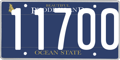 RI license plate 11700
