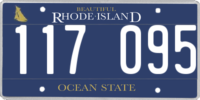 RI license plate 117095