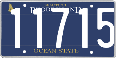 RI license plate 11715