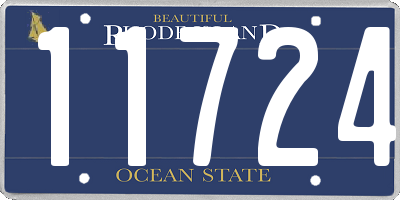 RI license plate 11724